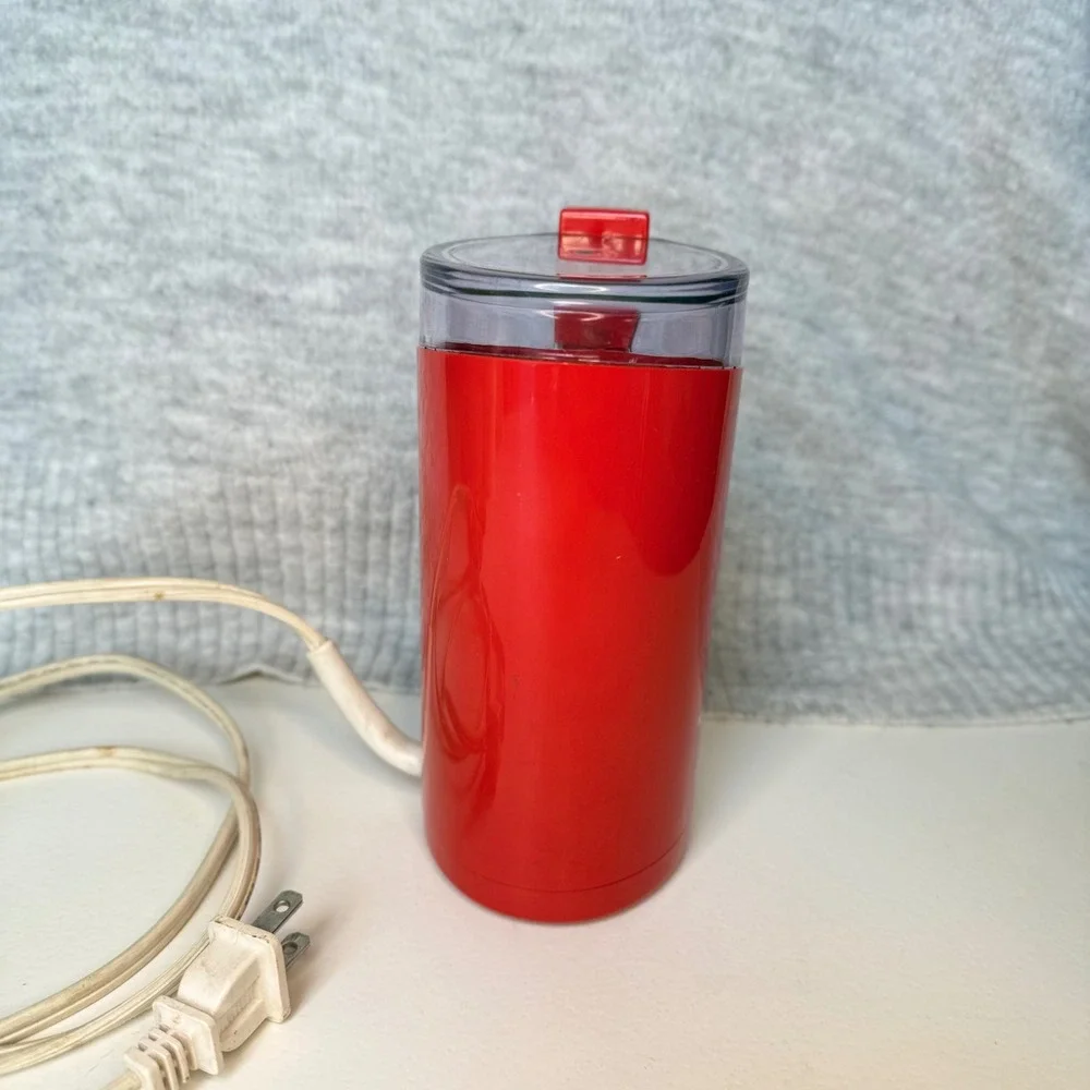 Vintage Krups Type 203 Electric Coffee Grinder Red Blade Mill 160W Made in HK